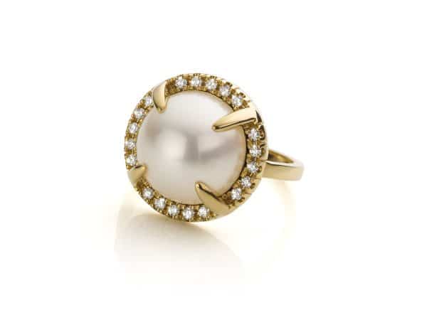 parel ring met tahitiparel in geelgouden ring mary-ann-pearl cober