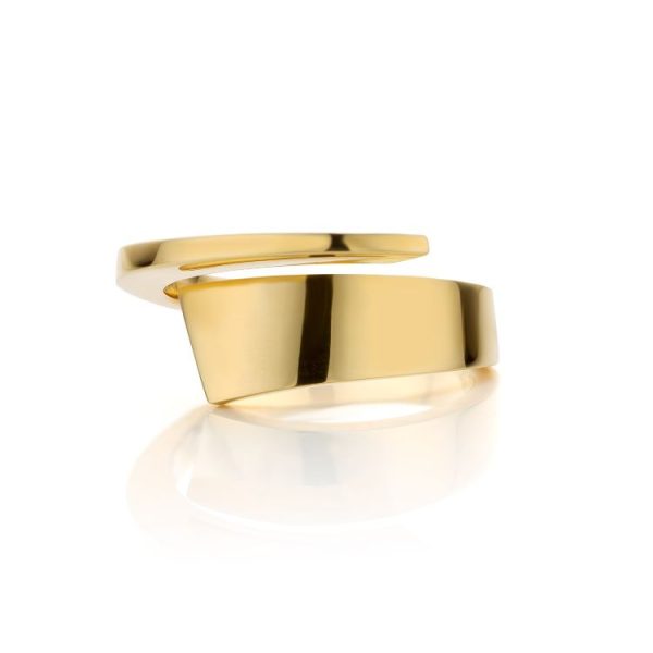 geelgouden fantasie smeed ring (2)