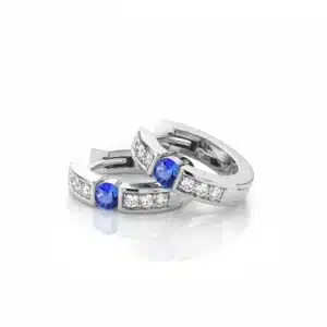 White gold earrings with Sapphire