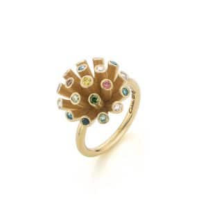 geelgouden ring "New years eve"
