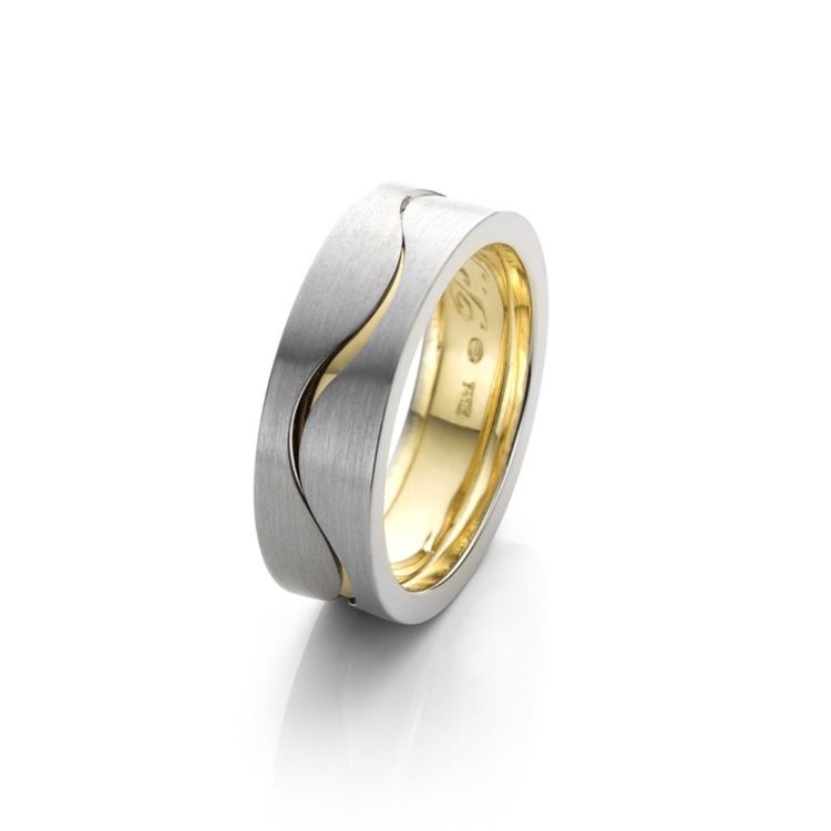 Heartbeat bicolor gedenksieraad