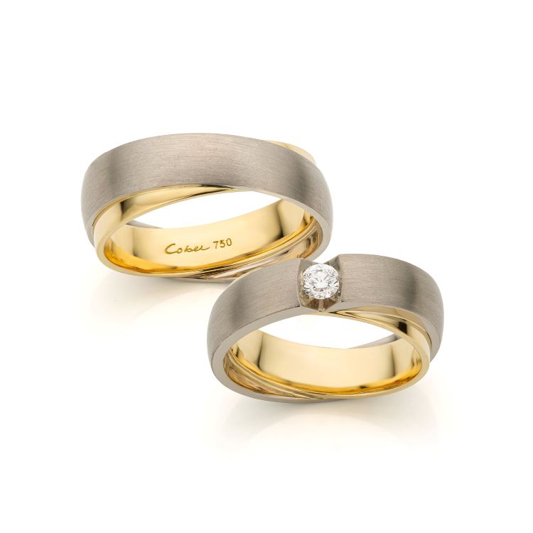 Wedding rings “Crossover Bomb”