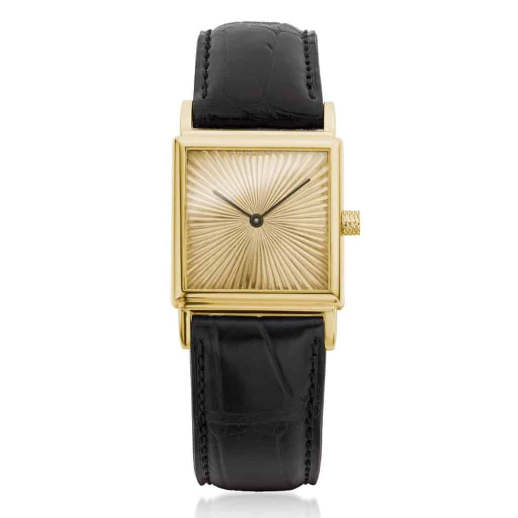 Cober horloge: “Cushion Square” in 18K Geelgoud