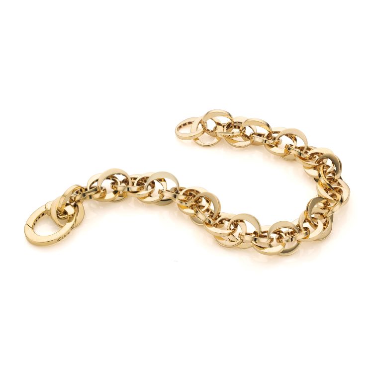 Geelgouden design armband