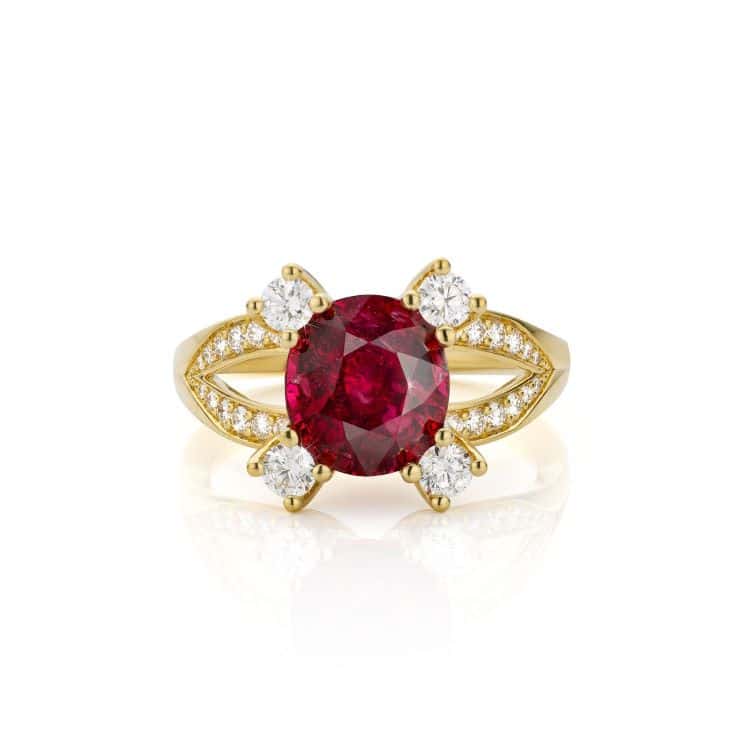Ring met rode Spinel