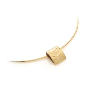 Hanger geelgoud met diamanten