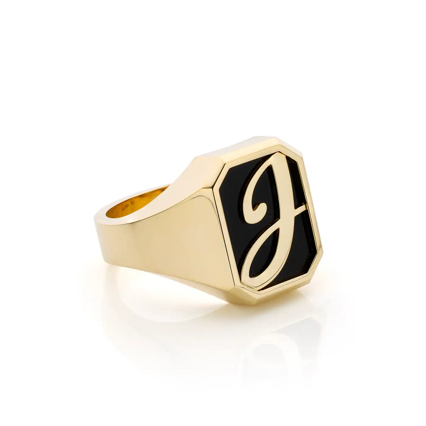 Gouden Zegelring strak model