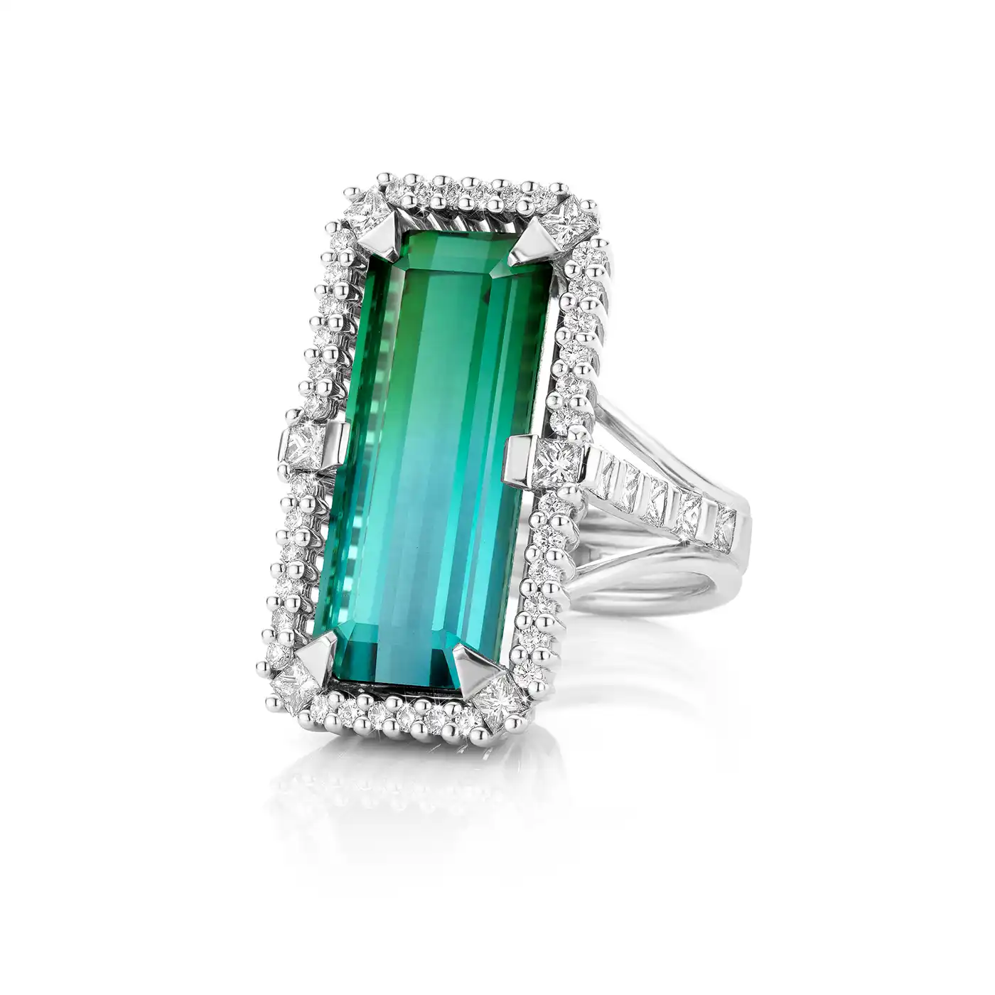 Ring Tweekleurige Toermalijn - Afbeelding 3