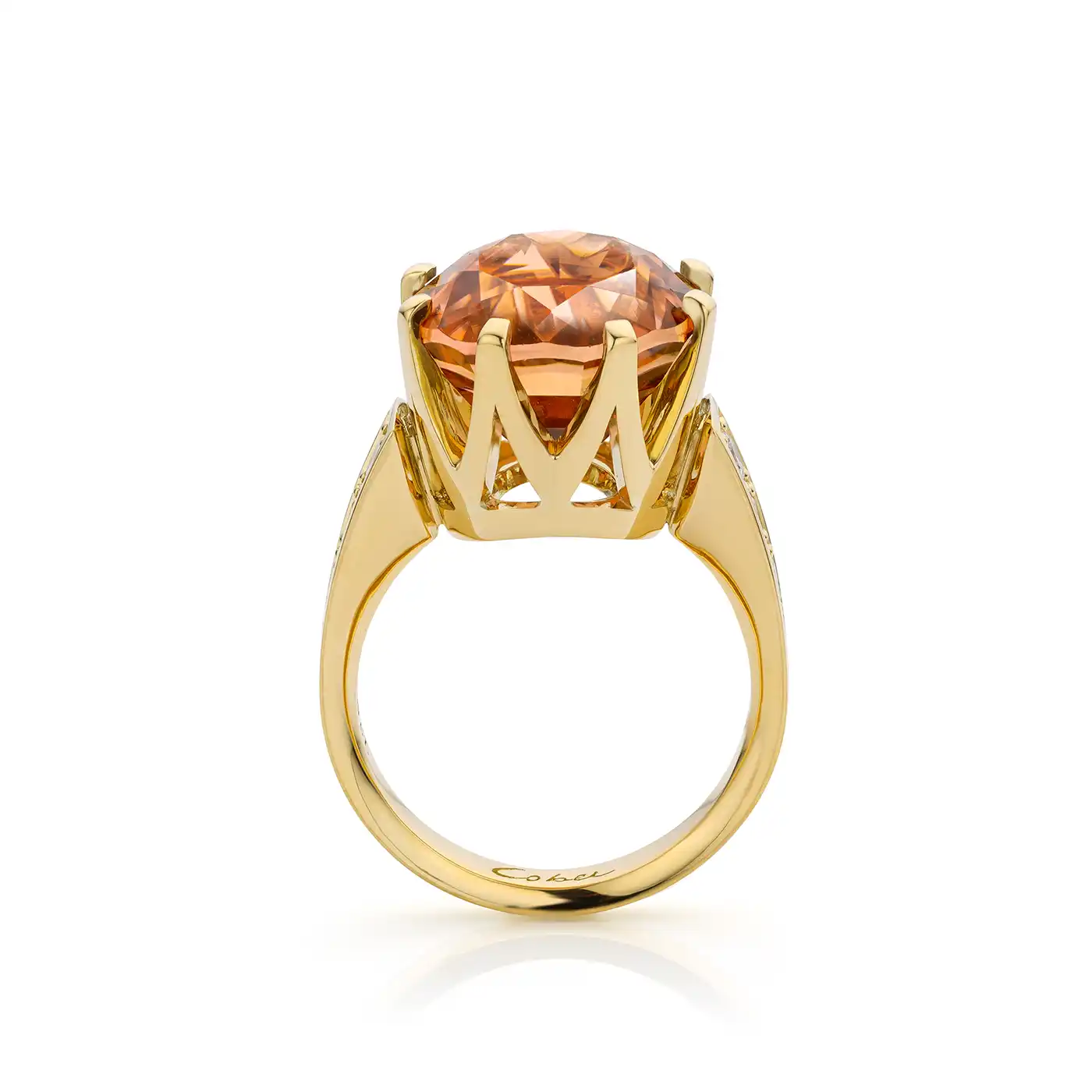 Ring met roze Toermalijn