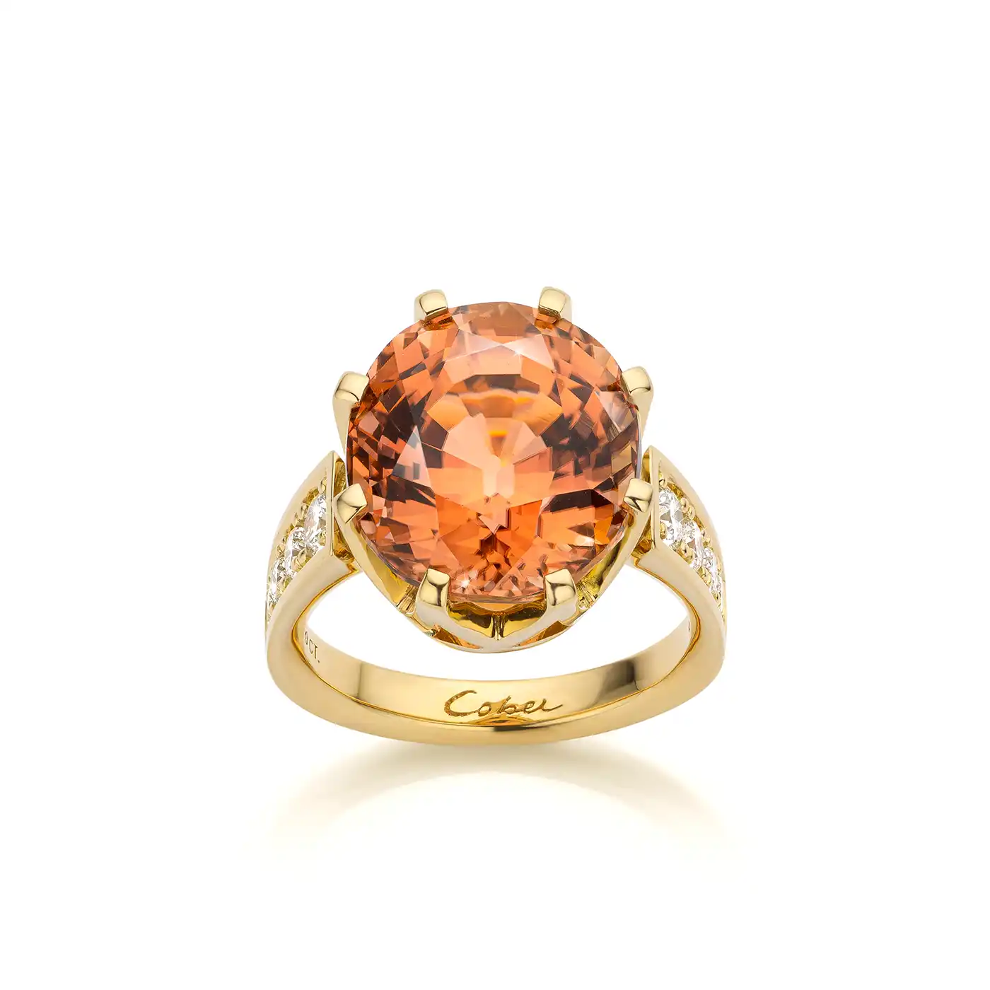 Ring met roze Toermalijn