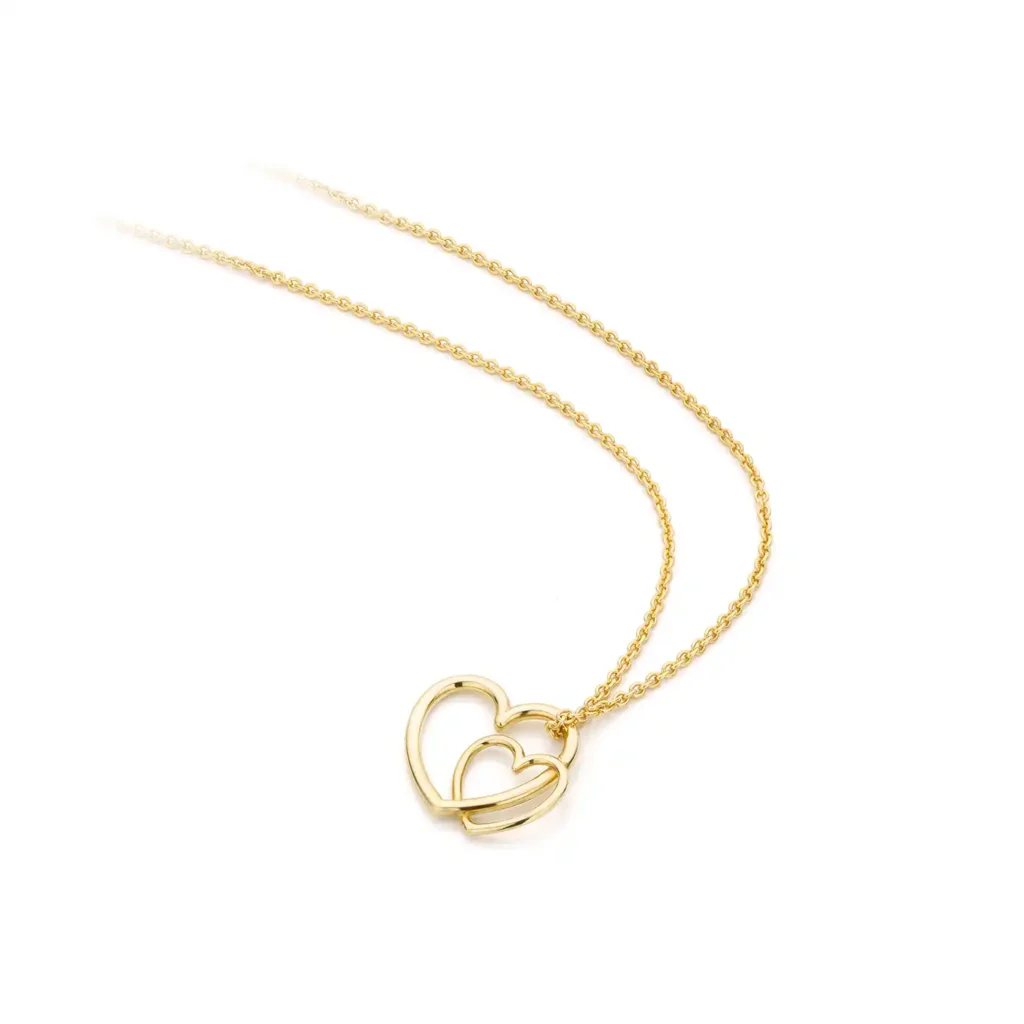 Gouden duo hartjes