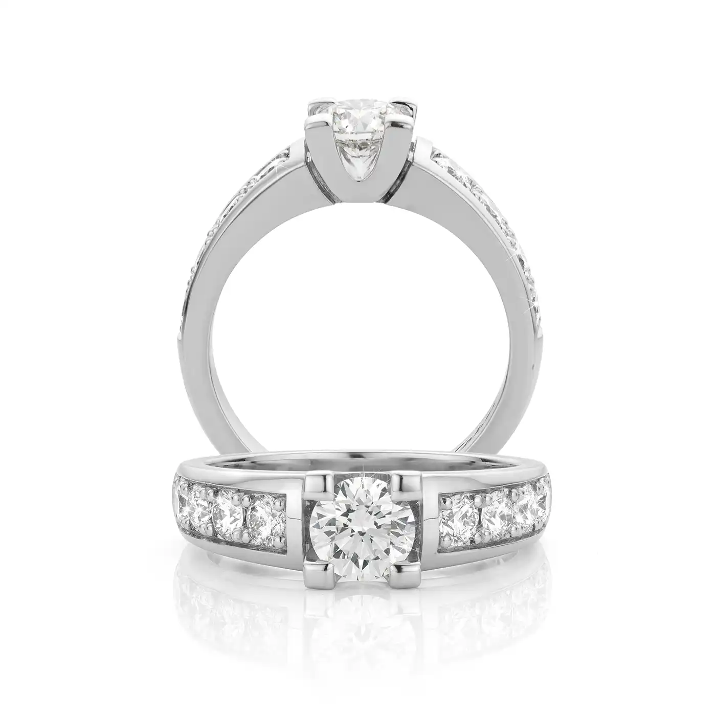 Moderne diamanten ring