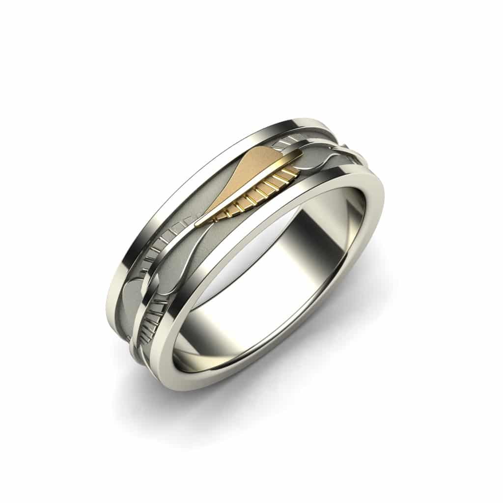 Ring “winged love”