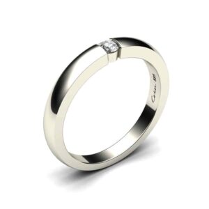 Elegante witgouden ring